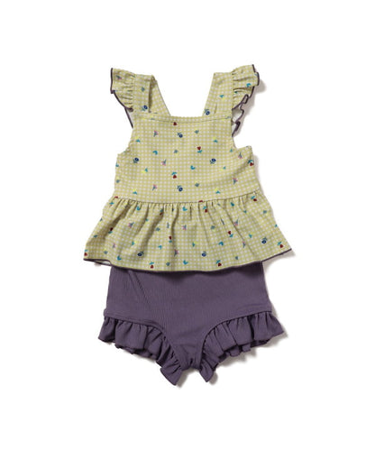 日本童裝 BE#AMS mini 泳衣兩件套裝 100-130cm 女童款 夏季 夏日玩水泳衣特輯