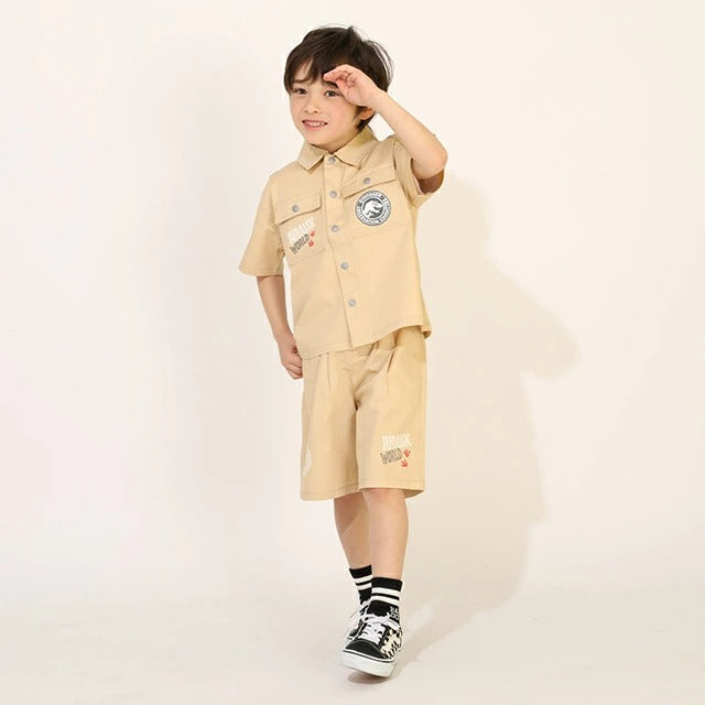Japanese BDL x Disney parent-child print tops (80-150cm) for boys and girls (summer TOPS) 