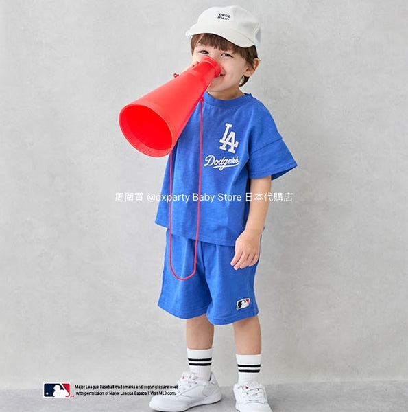 日本童裝 pe#main x MLB 兩件套裝 80-140cm 男童款 夏季 TOPS PANTS