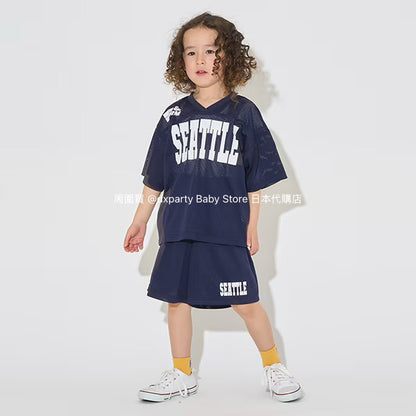 Japanese children's clothing b・R# mesh sports shorts 100-150cm boys/girls summer PANTS 