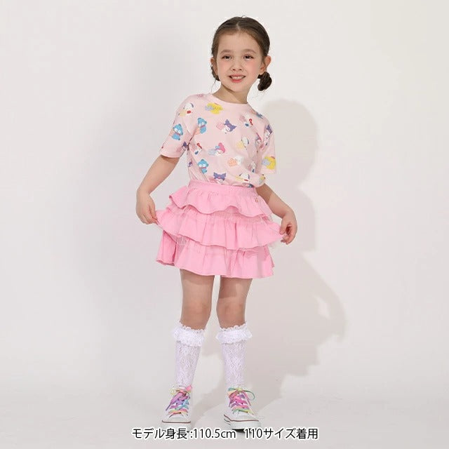 日本童裝 BDL x Sanrio 粉彩印花上衣 80-140cm 女童款 夏季 TOPS