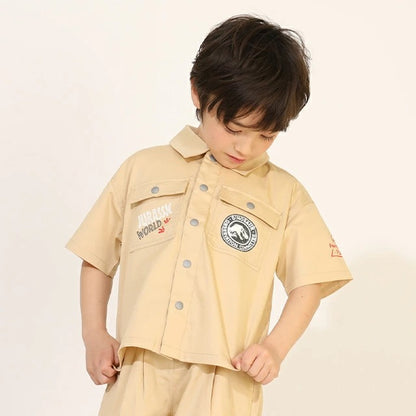 Japanese BDL x Disney parent-child print tops (80-150cm) for boys and girls (summer TOPS) 
