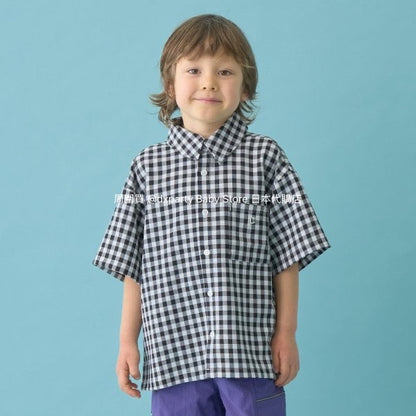 Japanese children's clothing b・R# casual shirt 100-150cm boys/girls spring and summer TOPS 
