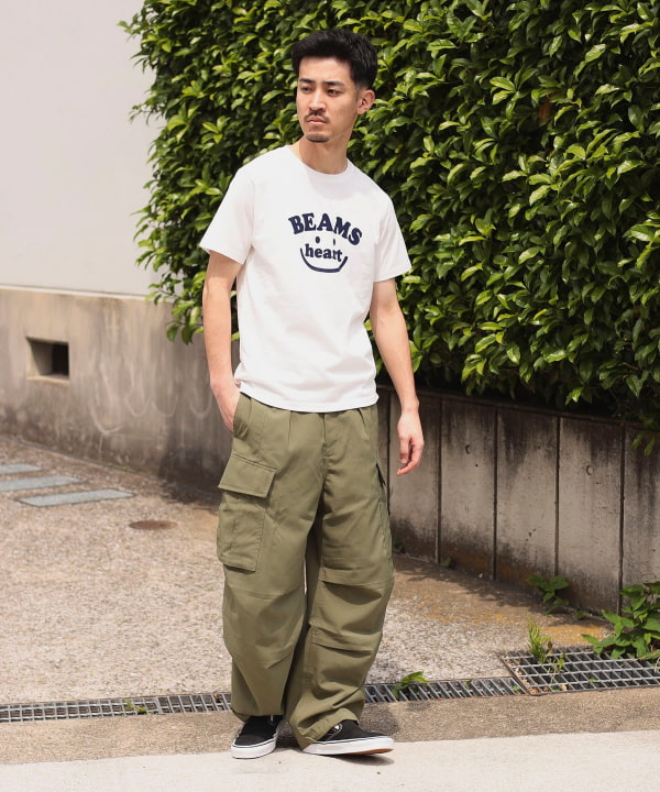 日本童裝 BE#AMS HEART 微笑LOGO上衣 S-XL 親子裝 大人款 夏季 TOPS