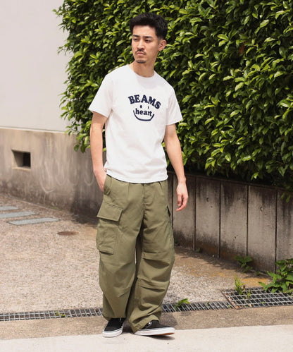 日本童裝 BE#AMS HEART 微笑LOGO上衣 S-XL 親子裝 大人款 夏季 TOPS