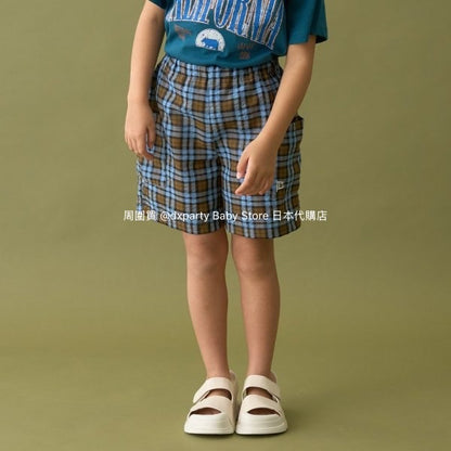 Japanese children's clothing b・R# casual shorts 100-150cm boys/girls spring and summer PANTS 