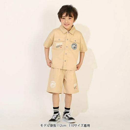 Japanese BDL x Disney parent-child print tops (80-150cm) for boys and girls (summer TOPS) 