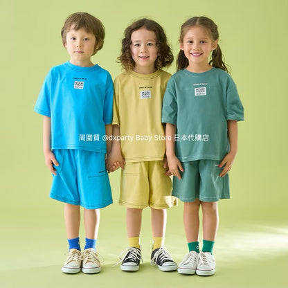 Japanese children's clothing b・R# water-absorbing quick-drying contact cool sports shorts 100-150cm boys'/girls' summer PANTS 