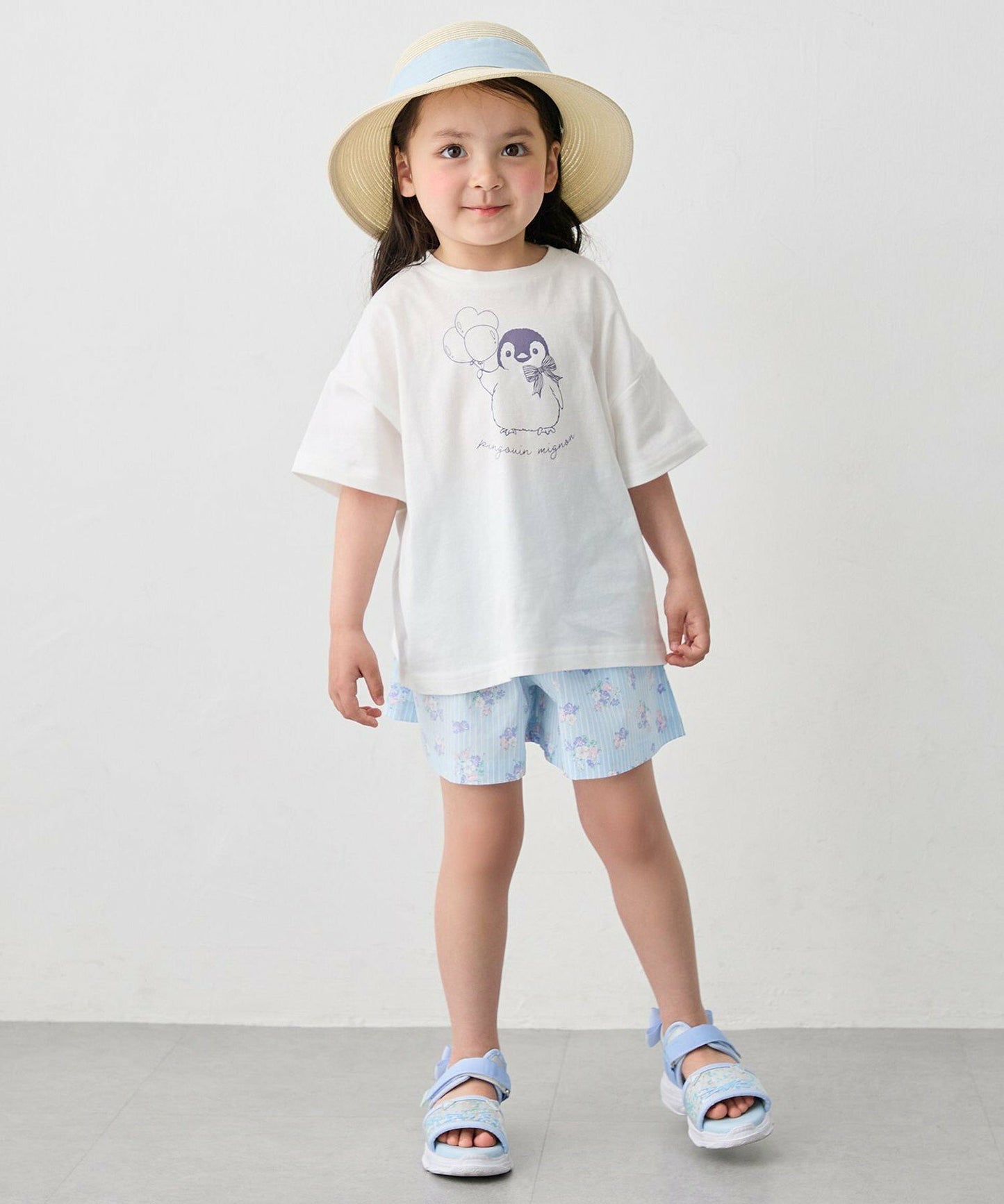 日本童裝 aF#a325 接觸冷感 休閒短褲 100-150cm 女童款 夏季 PANTS