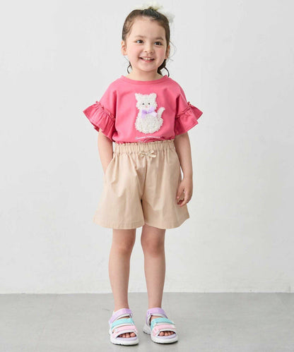 日本童裝 aF#a325 接觸冷感 休閒短褲 100-150cm 女童款 夏季 PANTS