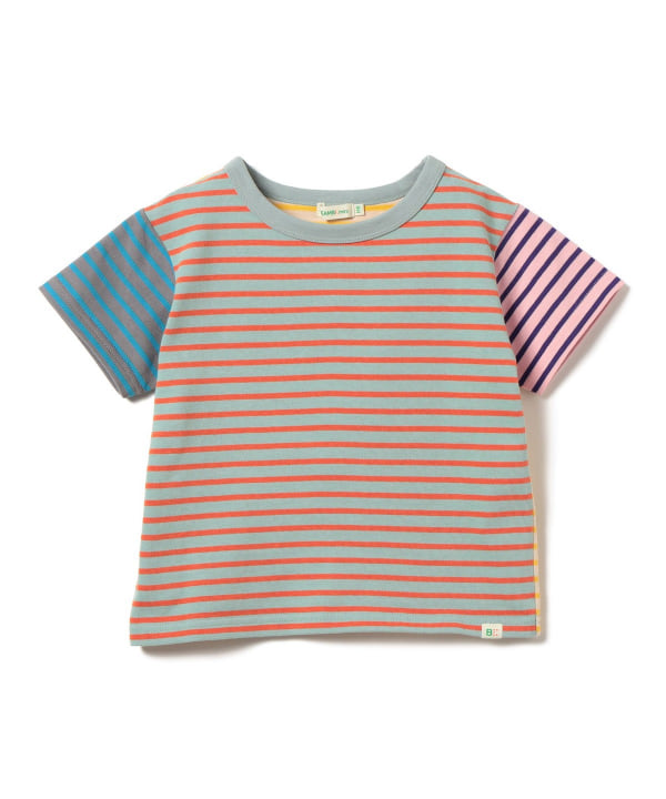 日本童裝 BE#AMS mini 條紋短袖上衣 90-140cm 女童款 夏季 TOPS