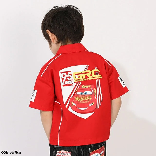 日本童裝 BDL x Disney Cars賽車襯衫 90-130cm 男童款 夏季 TOPS