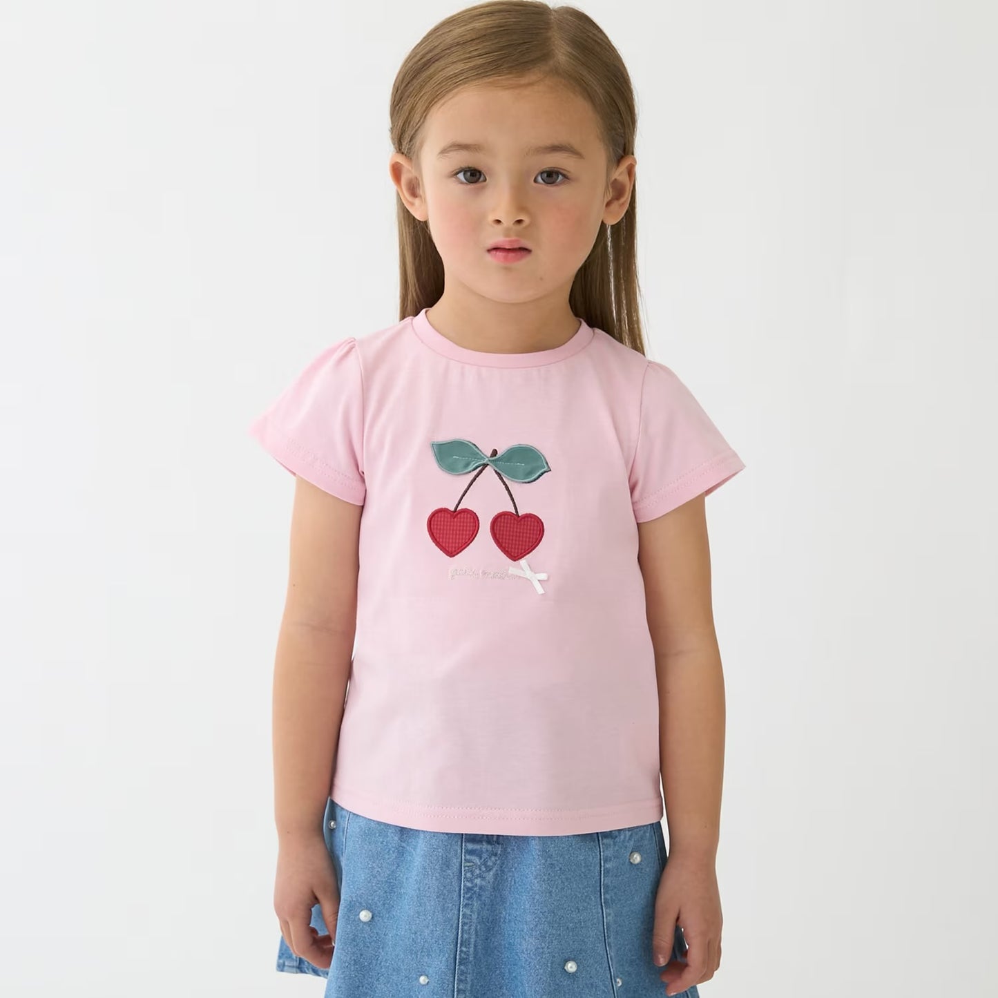 日本童裝 pe#main 貼花圖案上衣 80-130cm 女童款 夏季 TOPS