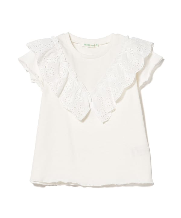 日本童裝 BE#AMS mini 棉質蕾絲上衣 90-140cm 女童款 夏季 TOPS