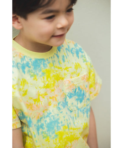 日本童裝 BE#AMS mini 扎染印花兩件套裝 90-150cm 男童款 夏季 TOPS PANTS