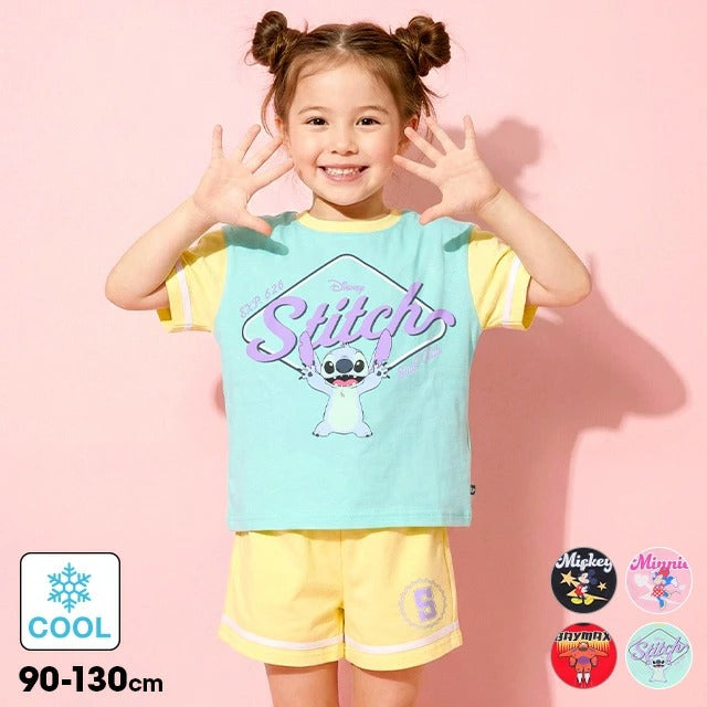 Japanese BDL x Disney parent-child print tops (80-150cm) for boys and girls (summer TOPS) 