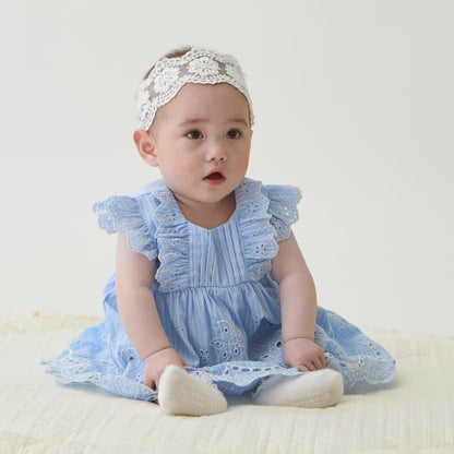 日本童裝 pe#main 蕾絲連衣 70-80cm 女童款 初生嬰兒 夏季 Jumpsuit