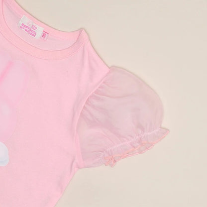 日本童裝 BDL x Sanrio 泡泡袖印花上衣 90-140cm 女童款 夏季 TOPS