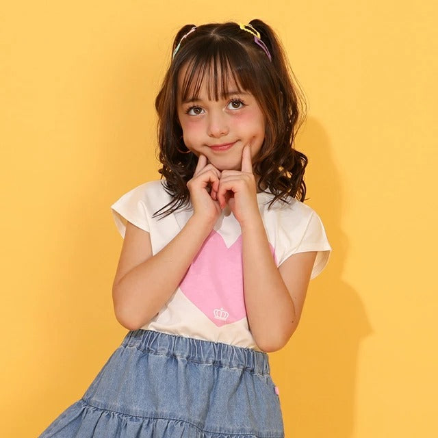 Japanese BDL x Disney parent-child print tops (80-150cm) for boys and girls (summer TOPS) 