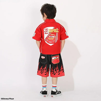 日本童裝 BDL x Disney Cars賽車襯衫 90-130cm 男童款 夏季 TOPS
