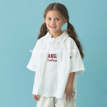 Japanese children's clothing b・R# casual shirt 100-150cm boys/girls spring and summer TOPS 