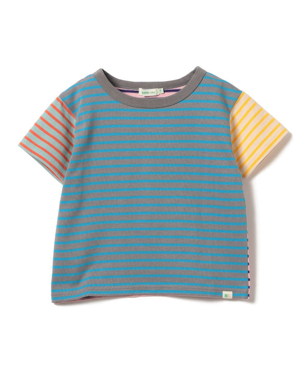 日本童裝 BE#AMS mini 條紋短袖上衣 90-140cm 女童款 夏季 TOPS