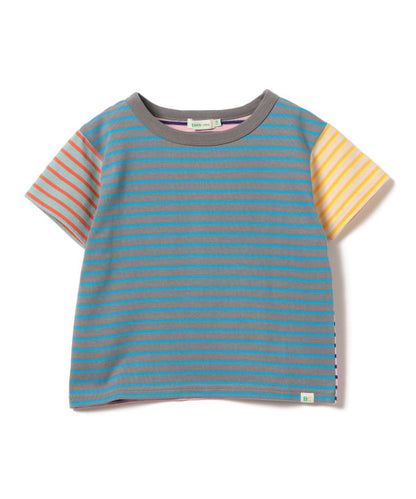 日本童裝 BE#AMS mini 條紋短袖上衣 90-140cm 女童款 夏季 TOPS