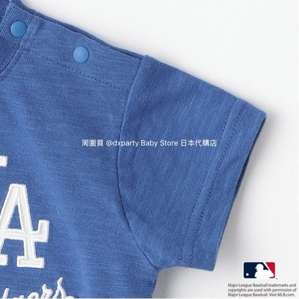 日本童裝 pe#main x MLB 兩件套裝 70-80cm 男童款/女童款 初生嬰兒 夏季 TOPS PANTS