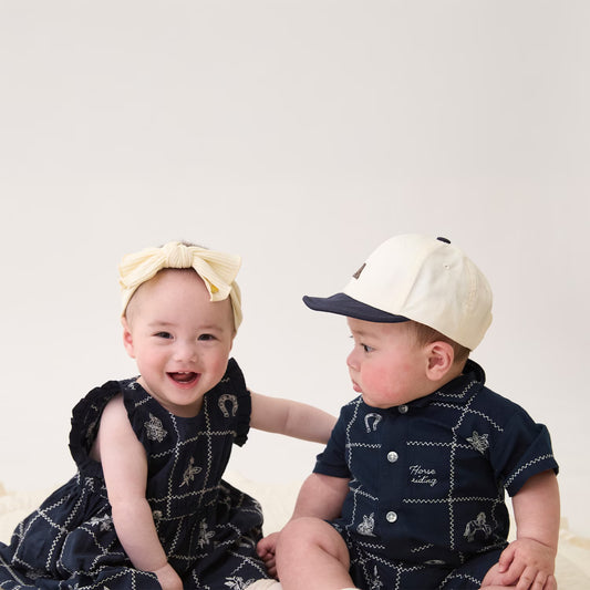 日本童裝 pe#main 印度棉圖案刺繡連衣 70-80cm 男童款 初生嬰兒 夏季 Jumpsuit
