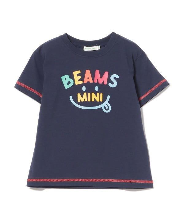 日本童裝 BE#AMS mini 微笑LOGO上衣 90-130cm 親子裝 男童款/女童款 夏季 TOPS