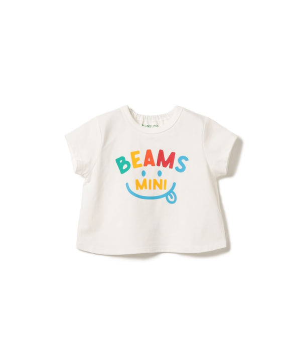 日本童裝 BE#AMS mini 微笑LOGO上衣 70-80cm 親子裝 男童款/女童款 初生嬰兒 夏季 TOPS
