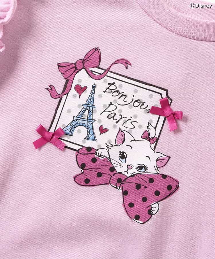 日本童裝 apres les cours x Disney Marie印花衛衣 80-140cm 女童款 冬季 TOPS 聖誕紅/新年紅