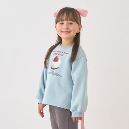 日本童裝 Ly# mine 抓毛蛋糕印花衛衣 100-150cm 女童款 冬季 TOPS