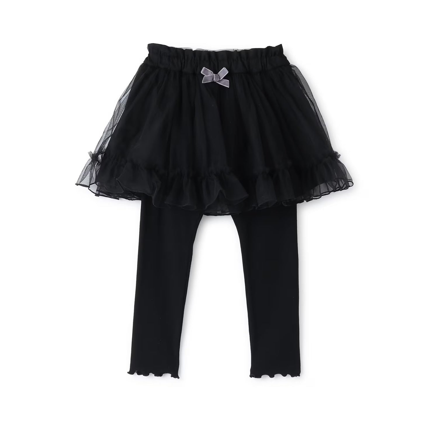 日本童裝 Ly# mine 蓬鬆薄紗裙連打底褲 100-140cm 女童款 冬季 SKIRTS PANTS