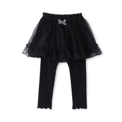 日本童裝 Ly# mine 蓬鬆薄紗裙連打底褲 100-140cm 女童款 冬季 SKIRTS PANTS