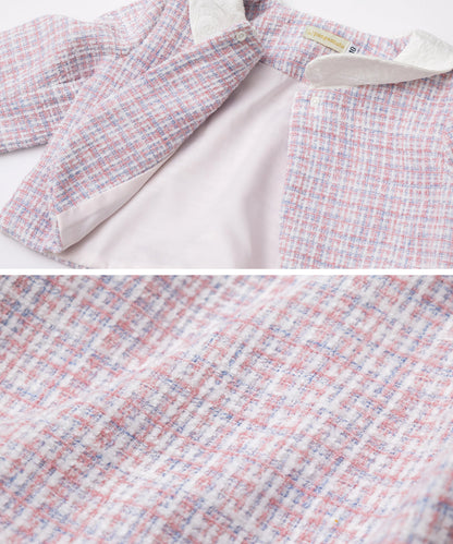 日本童裝 panpantutu 小香風粗呢外套 100-130cm 女童款 夏季 OUTERWEAR 面試/宴會/表演