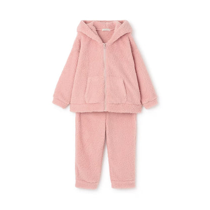 日本童裝 Ly# mine 毛毛睡衣套裝 100-150cm 女童款 冬季 TOPS PANTS 睡衣系列