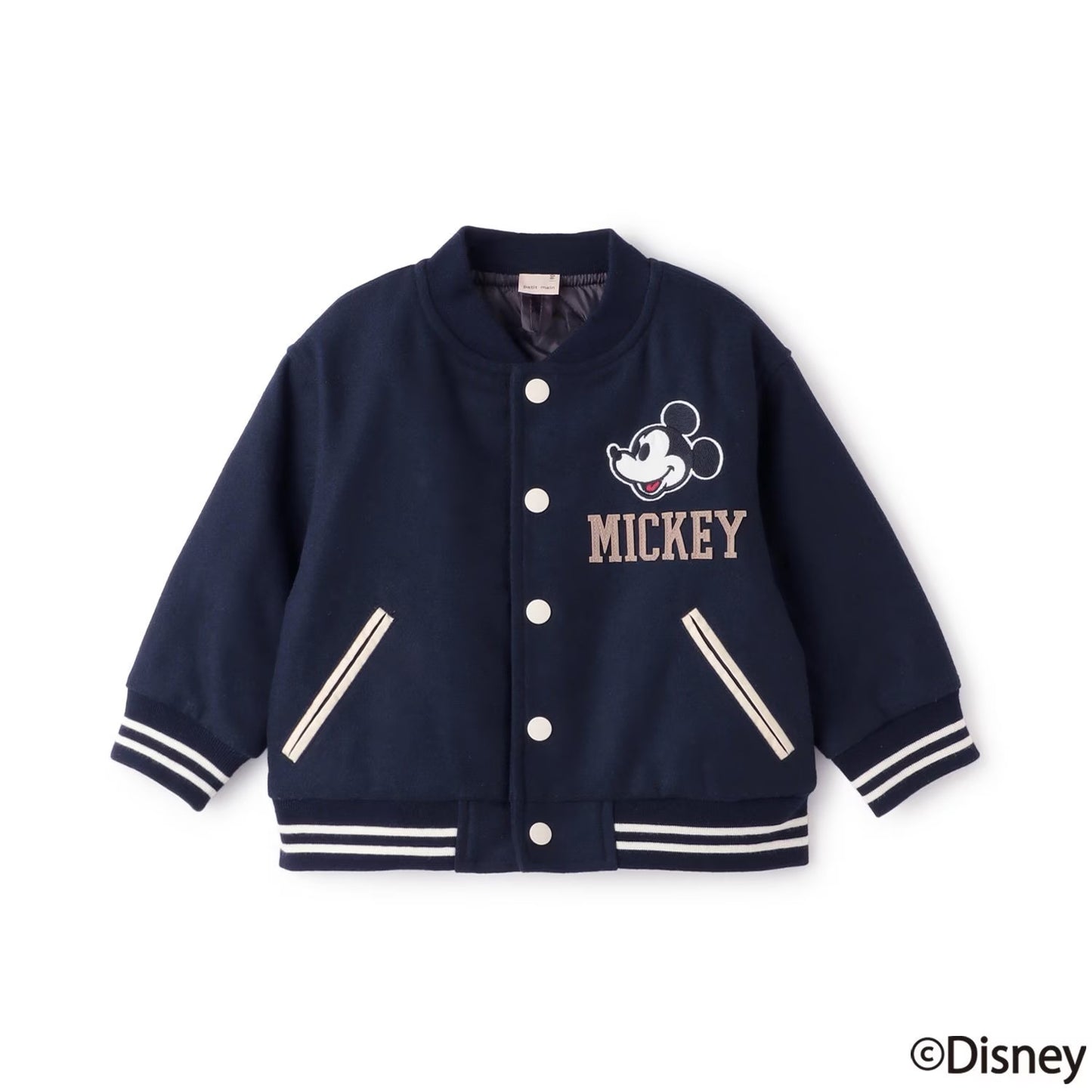 日本童裝 pe#main x Disney 棒球夾棉外套 80-130cm 男童款 秋季 (適合初秋、香港平均溫度）OUTERWEAR 