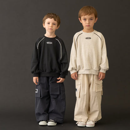 日本童裝 b・R# 抓毛數字印花衛衣 110-150cm 男童款 冬季 TOPS