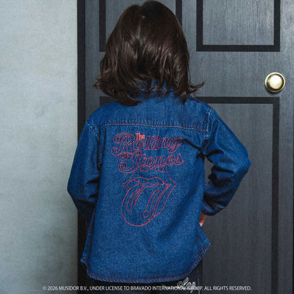 日本童裝 Slap Slip x The Rolling Stones 牛仔外套 90-130cm 男童款/女童款 秋季 OUTERWEAR 其他品牌童裝