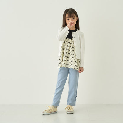 日本童裝 Ly# mine 心型紐扣羅紋外套 100-140cm 女童款 秋季 TOPS OUTERWEAR