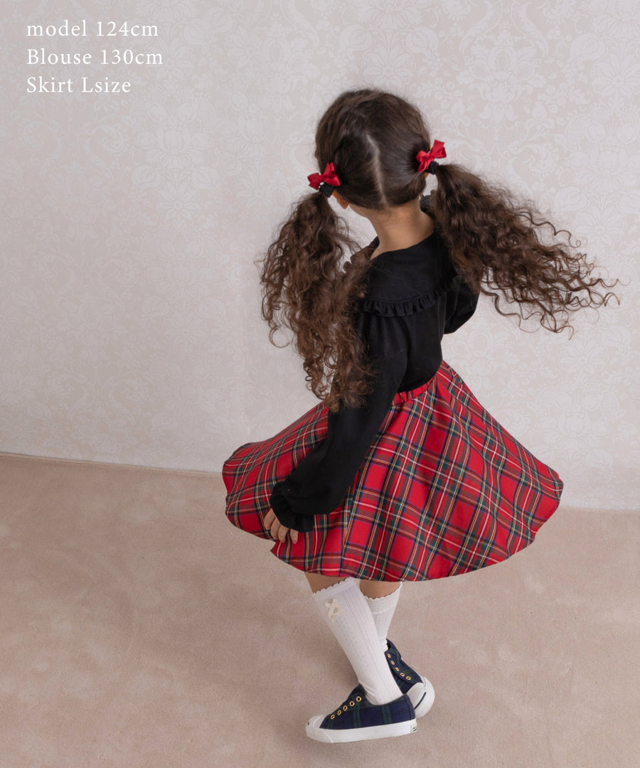 日本童裝 panpantutu 經典格仔短裙 90-140cm 女童款 夏季 SKIRTS