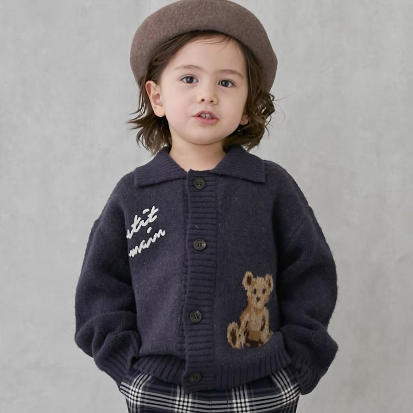 日本童裝 pe#main 針織外套 80-130cm 男童款 冬季 OUTERWEAR