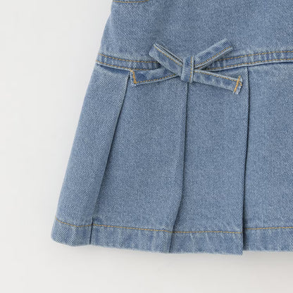 日本童裝 Ly# mine 牛仔百摺裙 100-140cm 女童款 秋季 SKIRTS