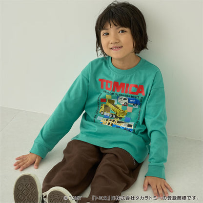 日本童裝 b・R# x Tomica 印花上衣 90-130cm 男童款 秋季 TOPS
