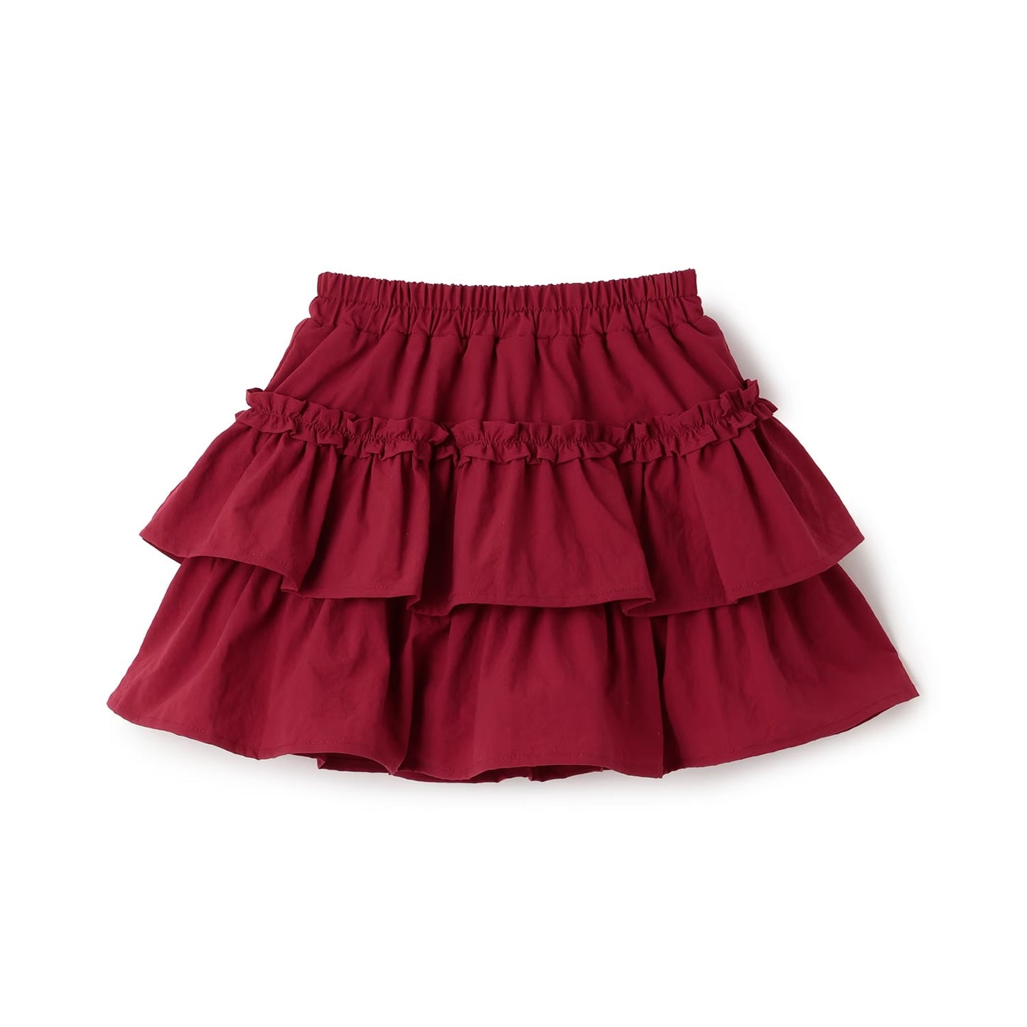 日本童裝 Ly# mine 層疊蛋糕短裙 100-150cm 女童款 冬季 SKIRTS 聖誕紅/新年紅