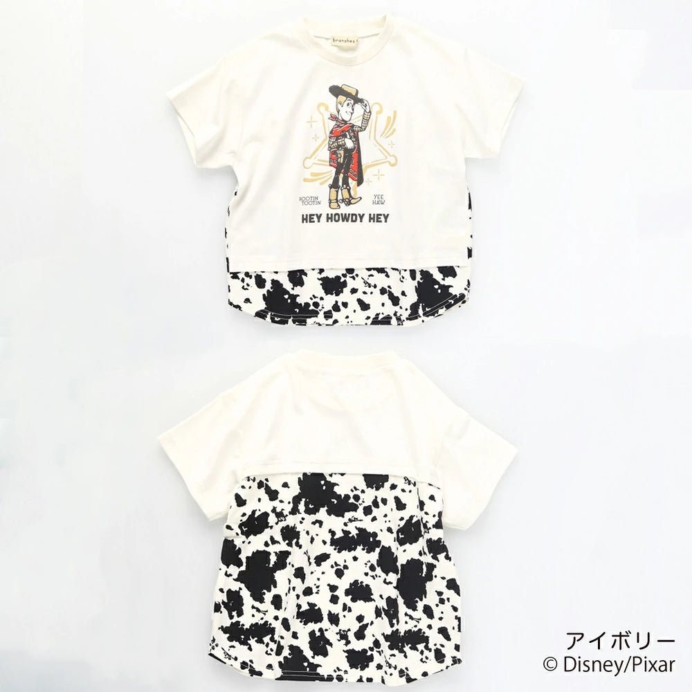 日本童裝 Branshes x Disney ToyStory 撞色拼接上衣 90-140cm 男童款/女童款 夏季 TOPS