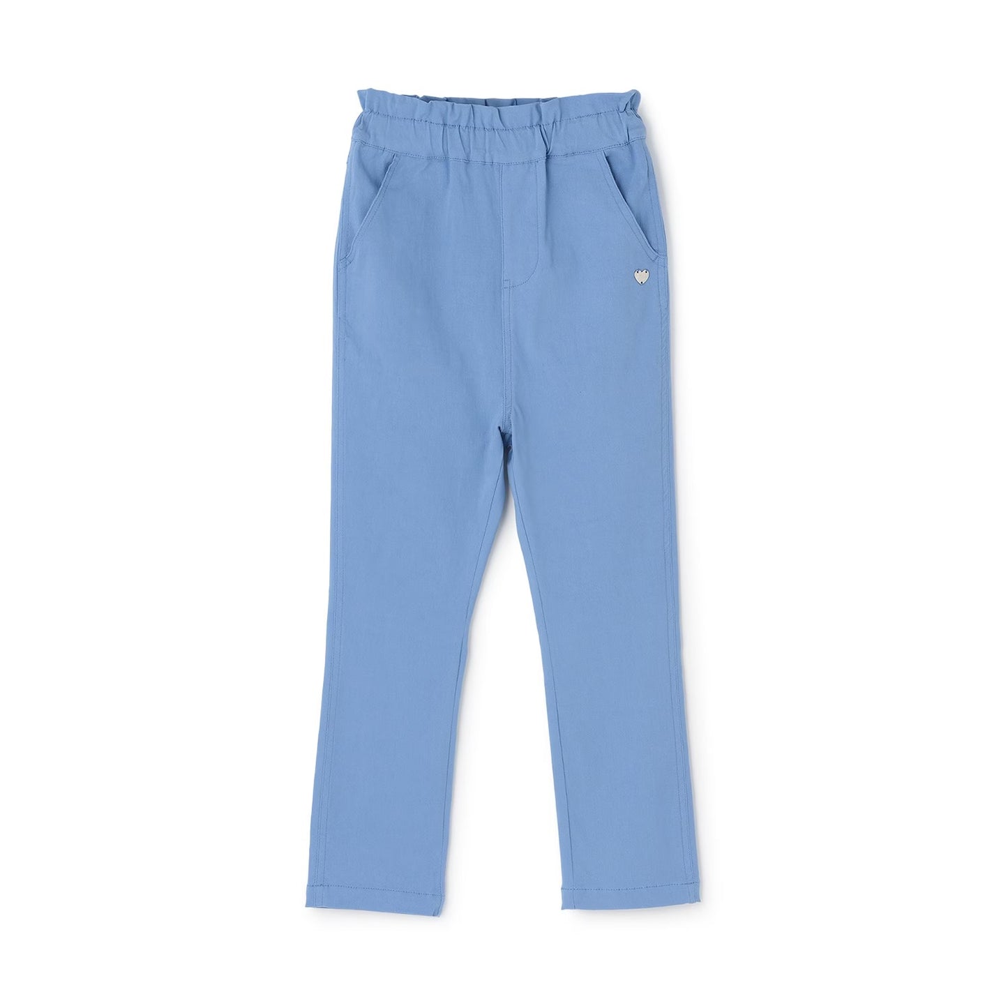 日本童裝 Ly# mine 荷葉邊口袋彈力長褲 100-140cm 女童款 秋季 PANTS