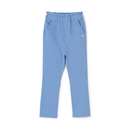 日本童裝 Ly# mine 荷葉邊口袋彈力長褲 100-140cm 女童款 秋季 PANTS