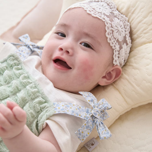 日本童裝 pe#main 蓬蓬波波吊帶連衣 70-80cm 女童款 初生嬰兒 夏季 Jumpsuit